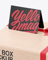 Kraft Gift Box Mockup