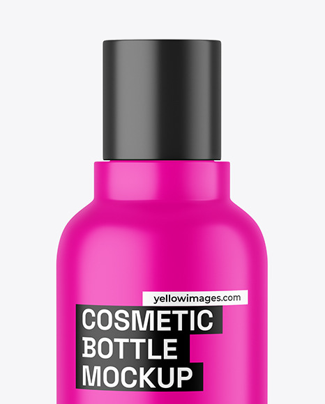 Matte Cosmetic Bottle Mockup