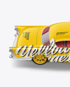 Retro Сoupe Car Mockup - Side View (High-Angle Shot)