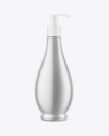 Metallic Plastic Bottle W/ Dispenser Mockup