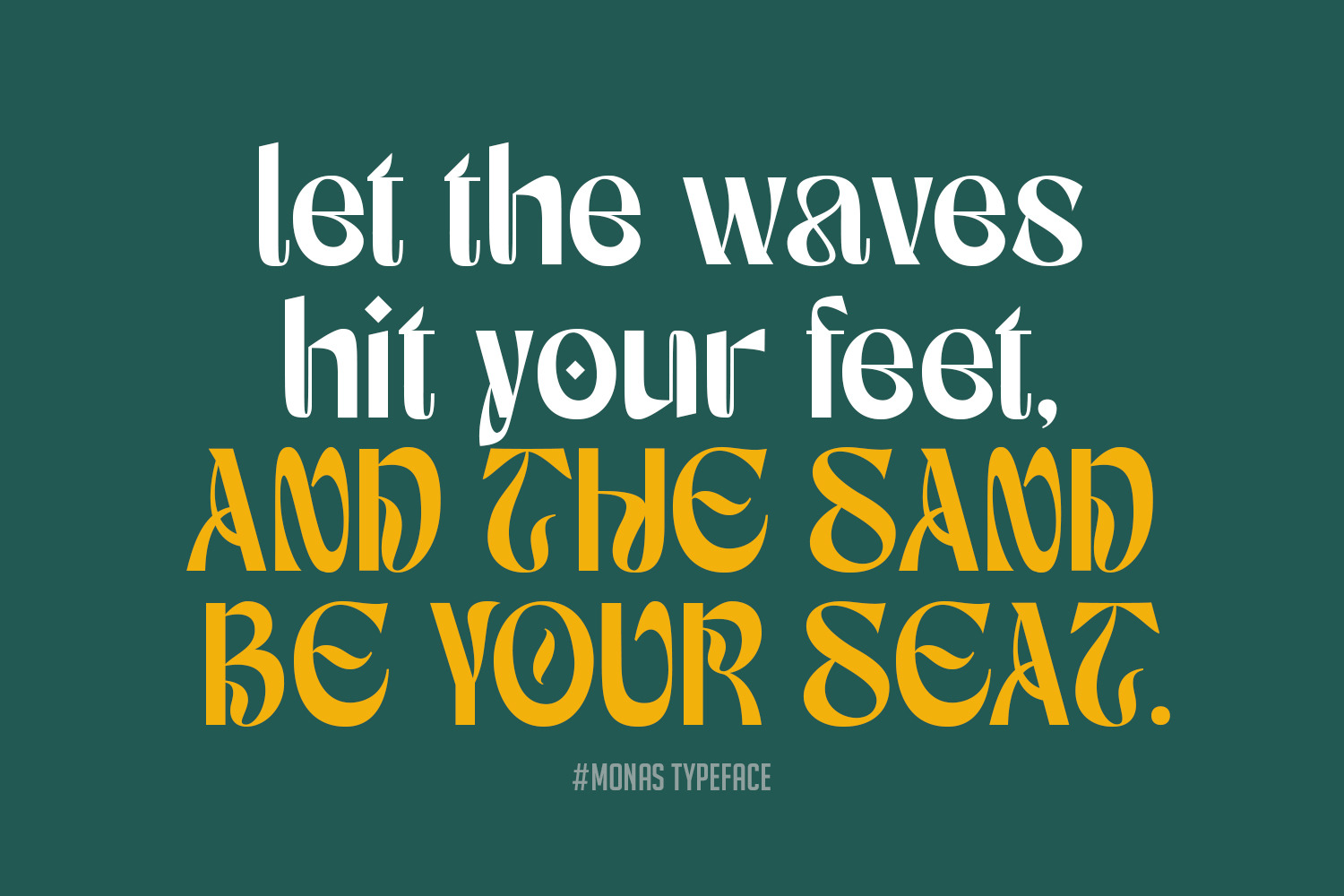 Monas - Modern Display Font Monas - Modern Display Font