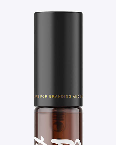 Amber Spray Bottle Mockup