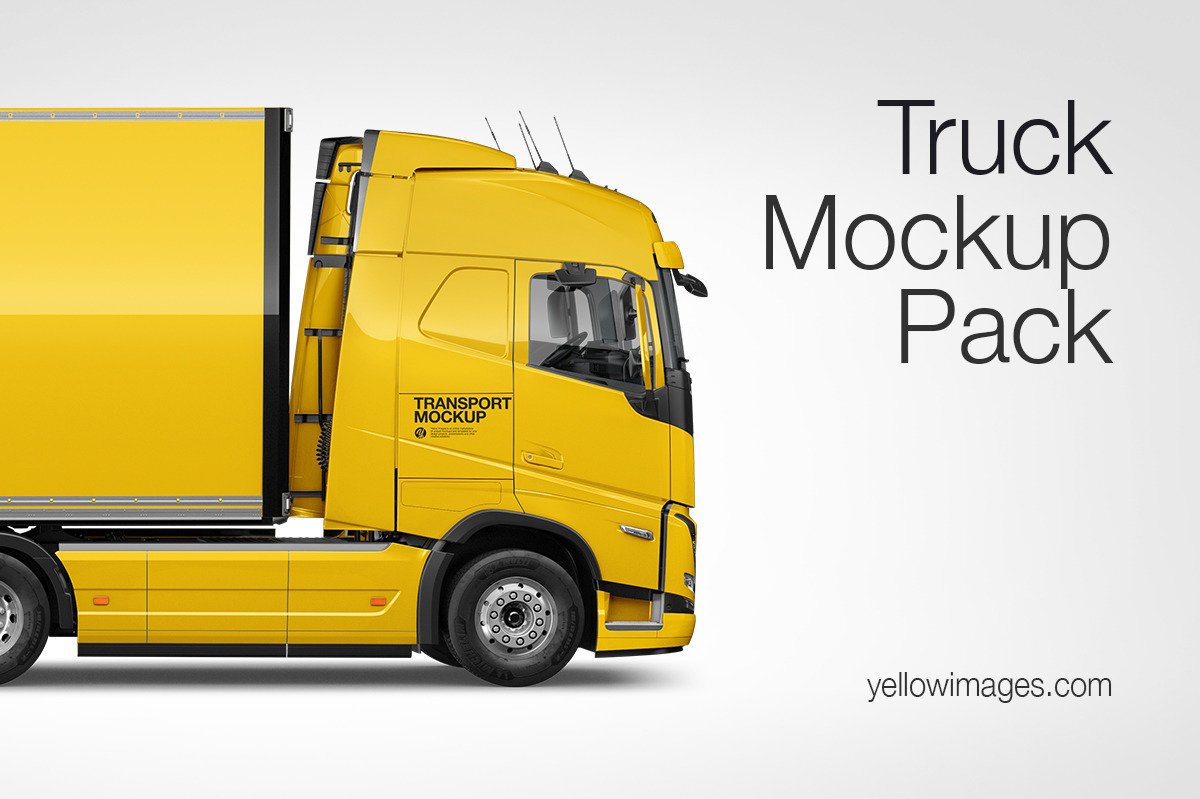 Truck Mockup Pack Truck Mockup Pack