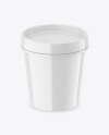 Glossy Plastic Cup Mockup