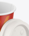 Coffee Cup with Biodegradable Lid Mockup