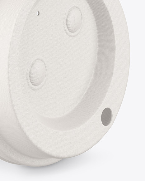 Kraft Coffee Cup with Biodegradable Lid Mockup