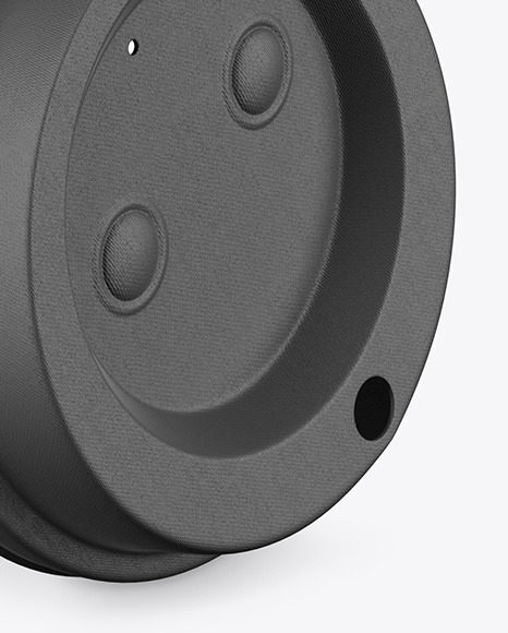 Kraft Coffee Cup with Biodegradable Lid Mockup