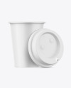 Coffee Cup with Biodegradable Lid Mockup