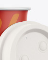 Coffee Cup with Biodegradable Lid Mockup