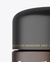 Frosted Amber Cosmetic Jar Mockup