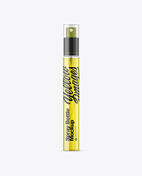 Color Liquid Spray Bottle Mockup