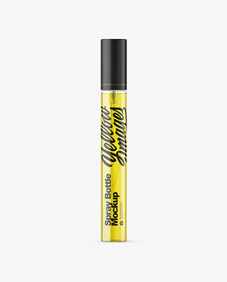 Color Liquid Spray Bottle Mockup