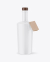 Glossy Ceramic Bottle with Kraft Book Mockup