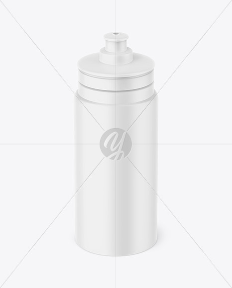 Matte Plastic Sport Bottle Mockup