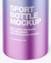 Matte Metallic Sport Bottle Mockup