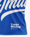 V-Neck Men's T-Shirt Mockup - Half Side View