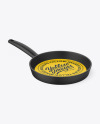 Round Grill Frying Pan Mockup