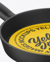 Round Grill Frying Pan Mockup