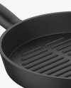 Round Grill Frying Pan Mockup