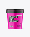 Matte Plastic Cup Mockup