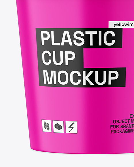 Matte Plastic Cup Mockup