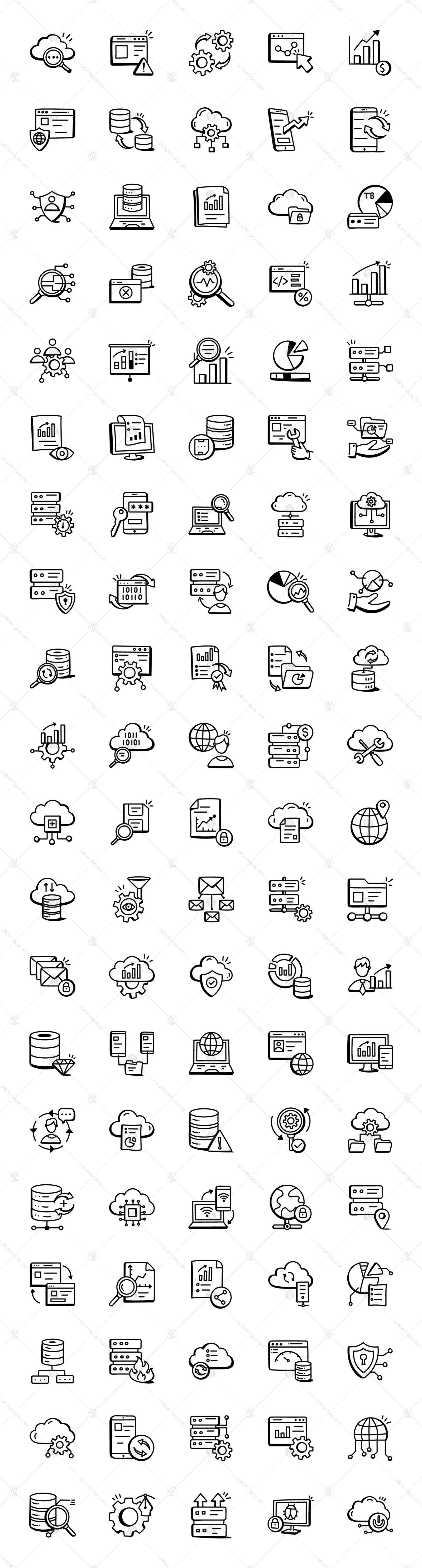 Set of Big Data Icons