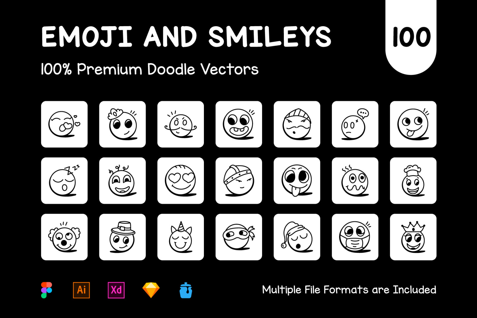 Collection of Smileys and Emoji Icons Collection of Smileys and Emoji Icons