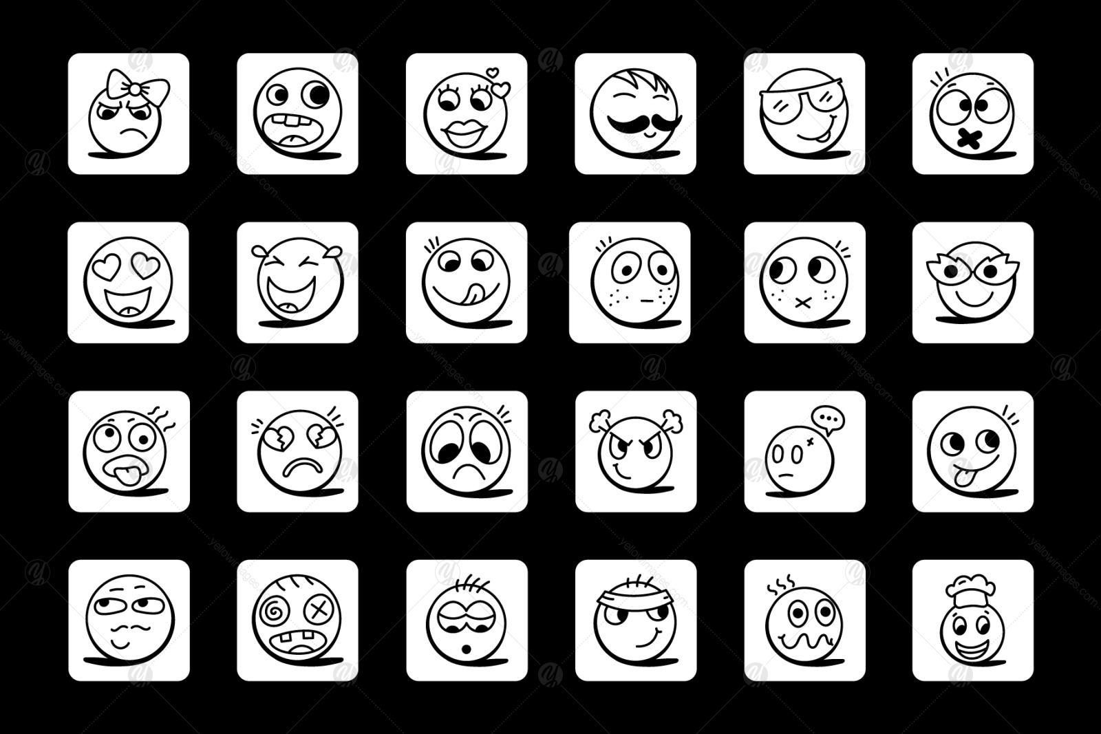 Collection of Smileys and Emoji Icons