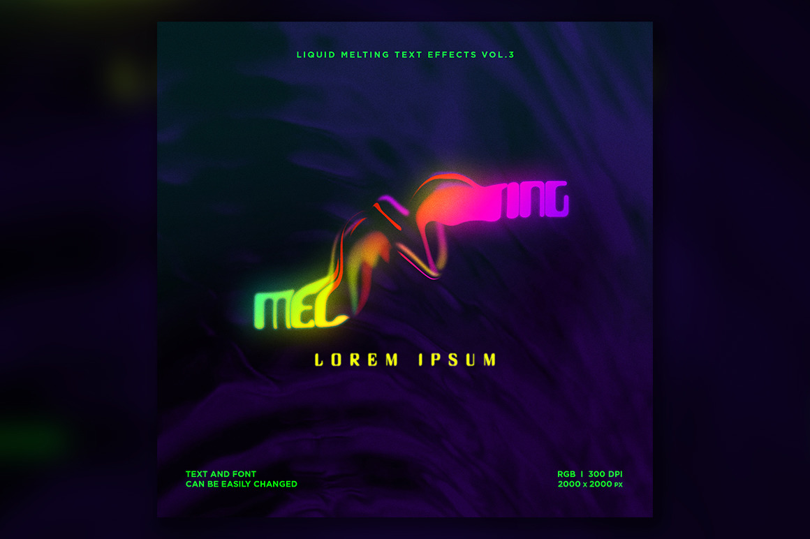 Liquid Melting Text Effects Vol.3 Liquid Melting Text Effects Vol.3