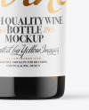 Antique Green Glass White Wine Bottle Mockup Antique Green Glass White Wine Bottle Mockup