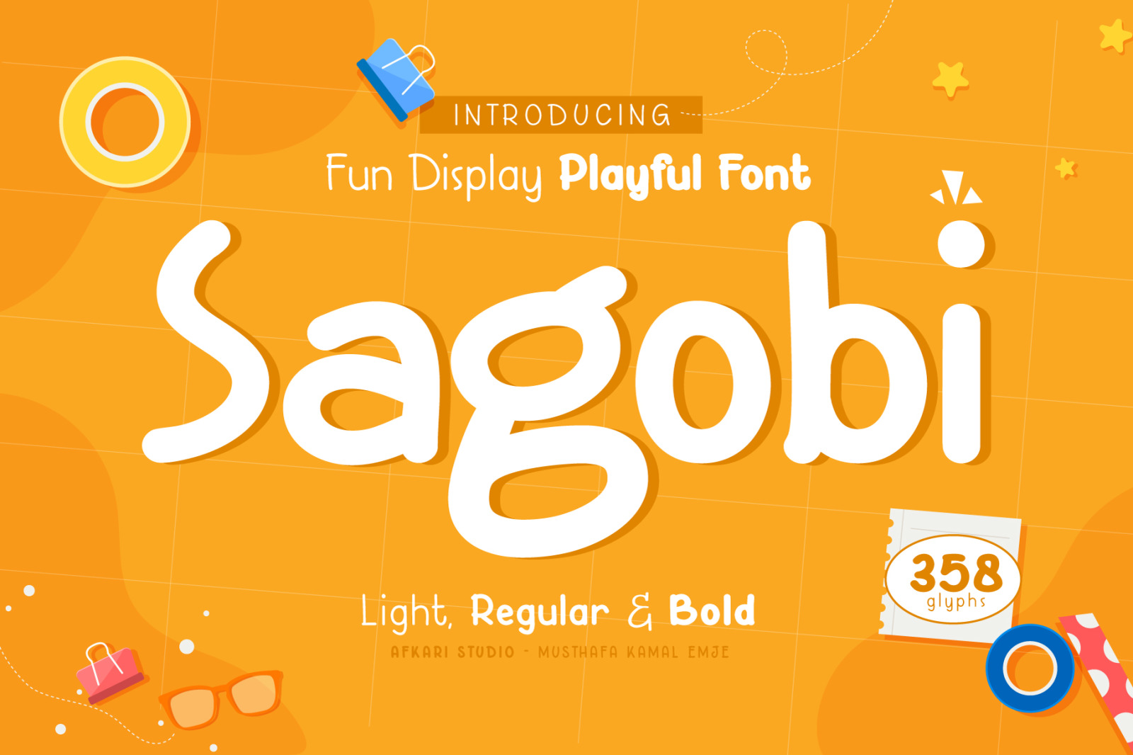 Sagobi - Fun Display Playful Font Sagobi - Fun Display Playful Font