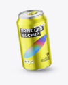 Metallic Can Mockup