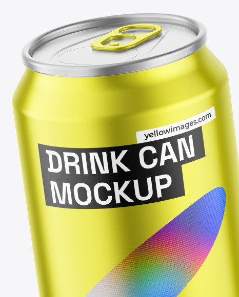 Metallic Can Mockup