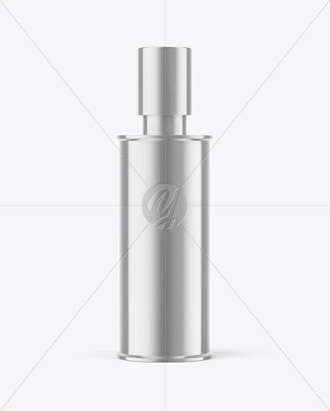 Gloss Metallic Cosmetic Bottle Mockup