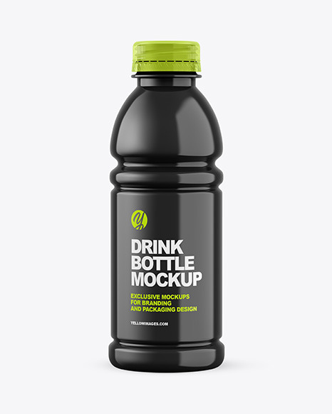 Glossy Plastic Bottle Mockup