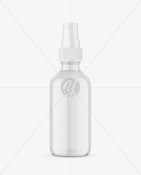 Clear Spray Bottle Mockup