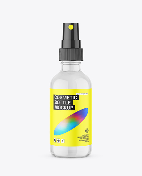 Clear Spray Bottle Mockup - Body spray bottle mockup