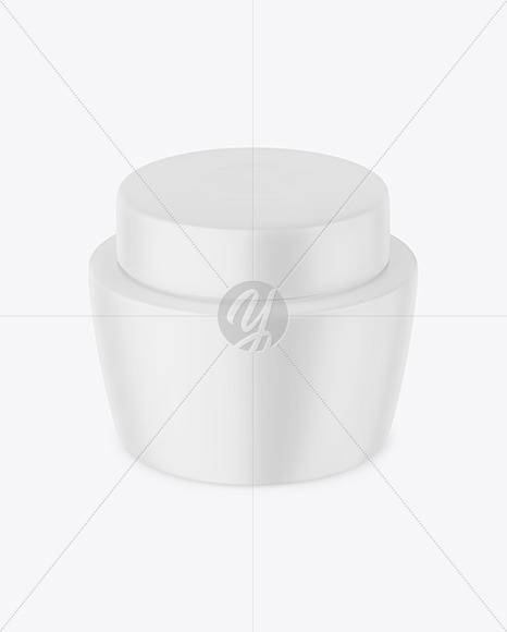 Matte Cosmetic Jar Mockup