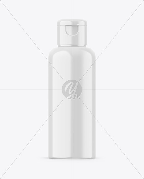 Glossy Plastic Bottle Mockup