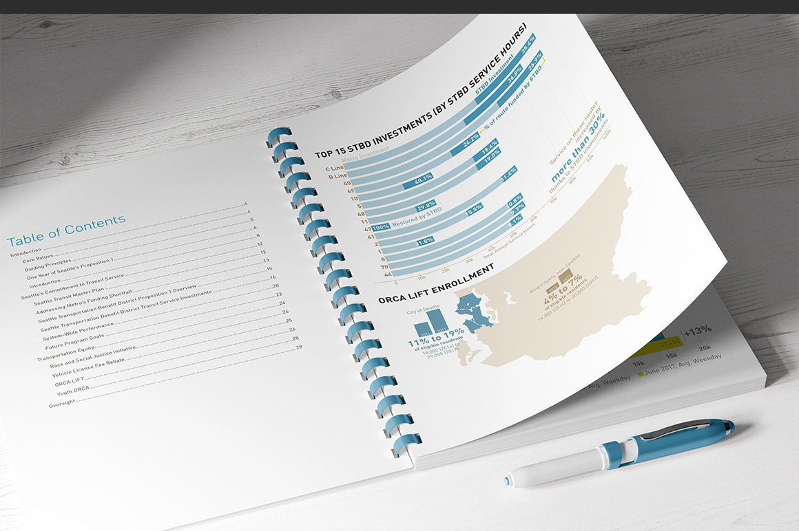 Plastic Comb Book Binding Mockup