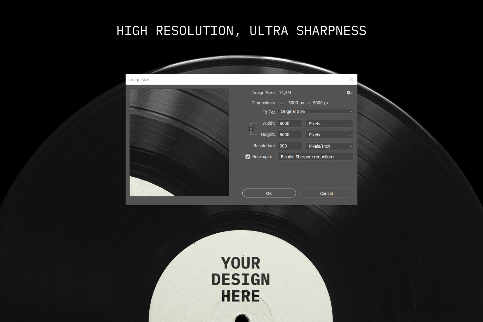 Vinyl Record Mockup Vinyl Record Mockup