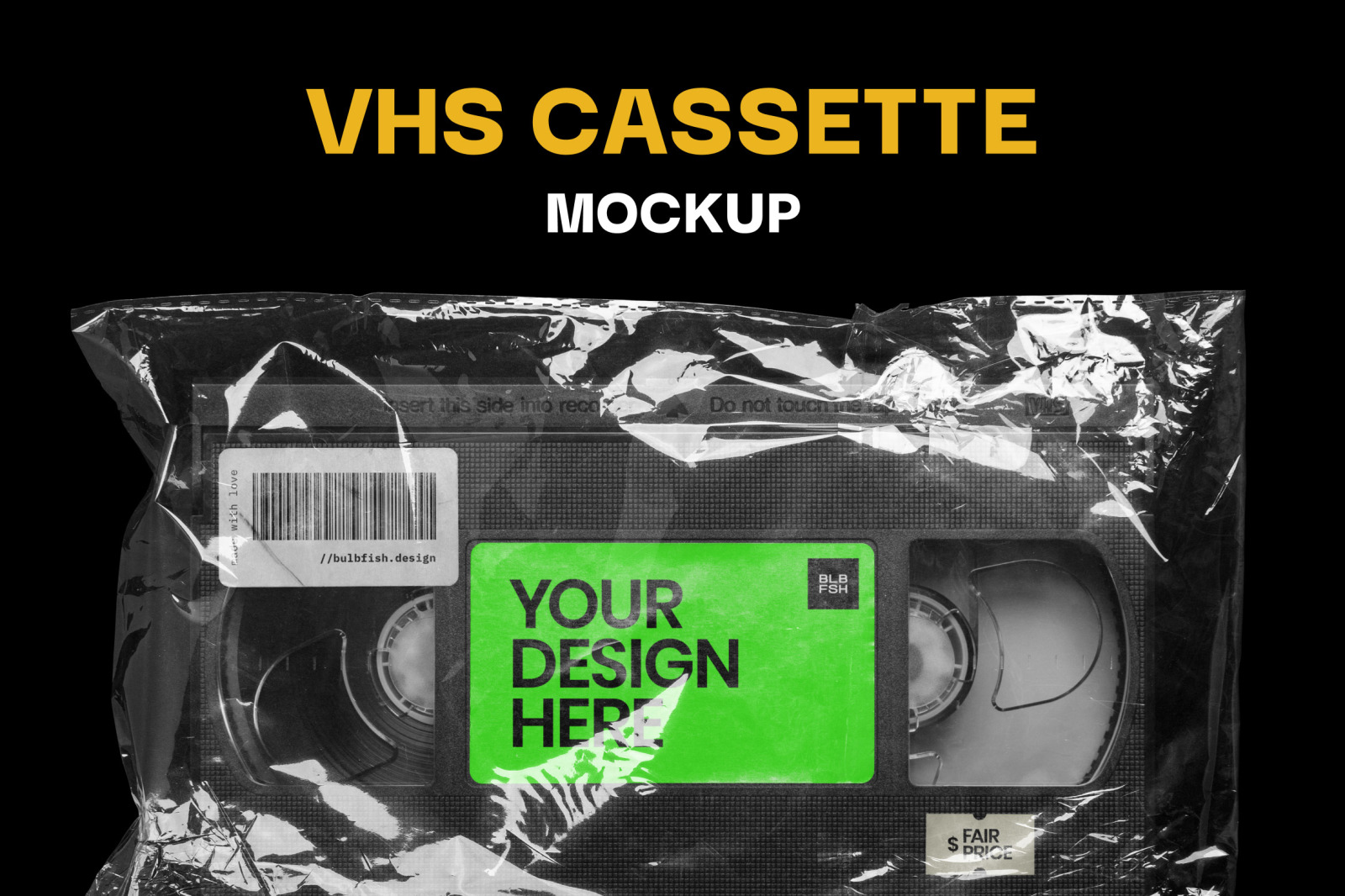 VHS Cassette Mockup VHS Cassette Mockup