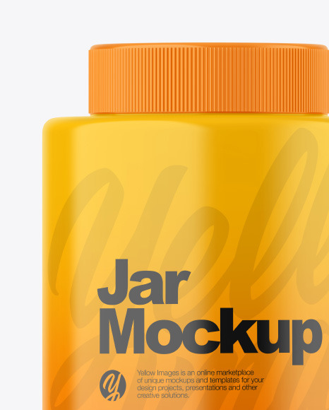 Glossy Jar Mockup