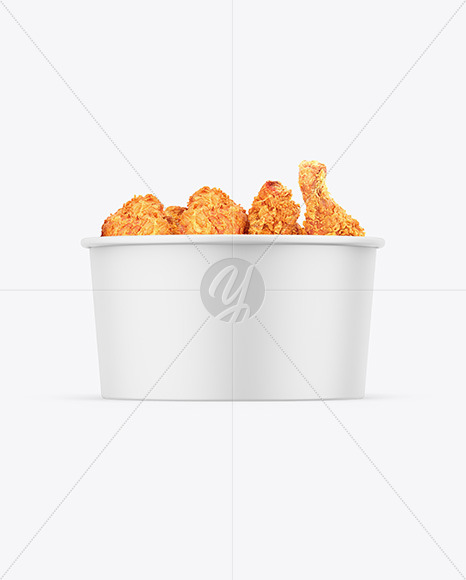 Matte Bucket W/ Chicken Mockup