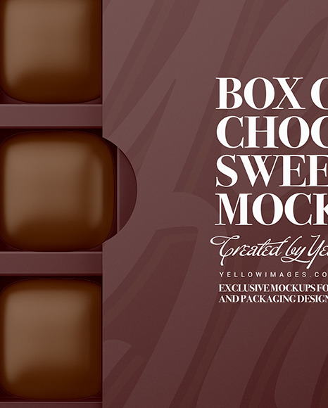 Box of Chocolates Mockup