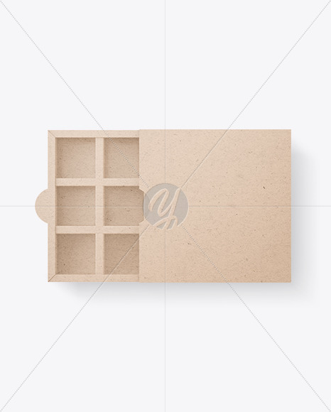 Kraft Paper Box of Chocolates Mockup