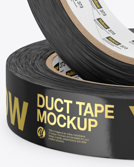 Glossy Duct Tapes Mockup