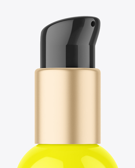 Glossy Pump Bottle Mockup