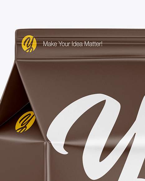 Carton Package Mockup - Half Side View