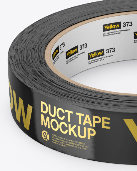 Glossy Duct Tapes Mockup